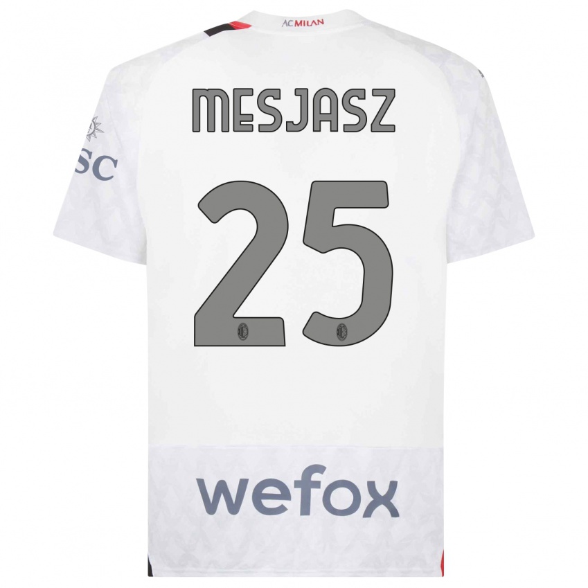 Damen Malgorzata Mesjasz #25 Weiß Auswärtstrikot Trikot 2023/24 T-Shirt Schweiz