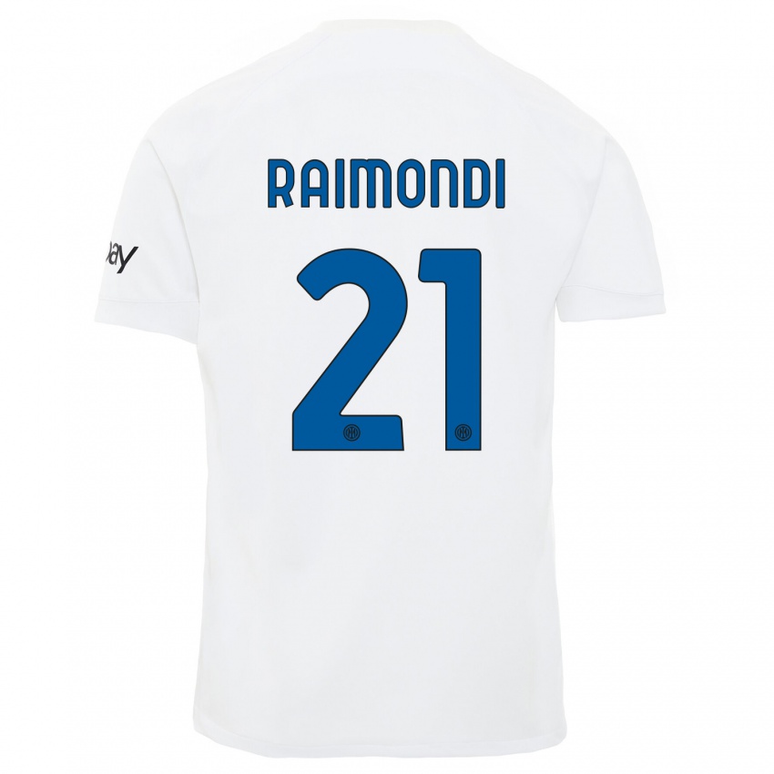 Damen Paolo Raimondi #21 Weiß Auswärtstrikot Trikot 2023/24 T-Shirt Schweiz