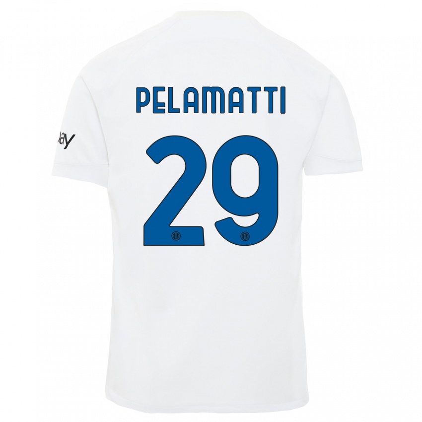 Damen Andrea Pelamatti #29 Weiß Auswärtstrikot Trikot 2023/24 T-Shirt Schweiz