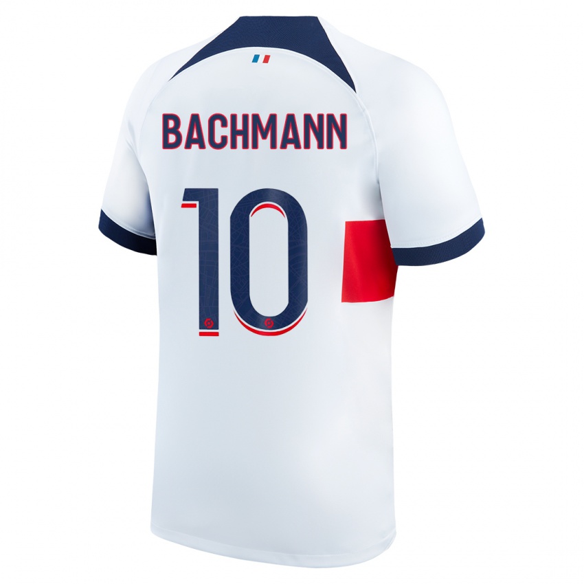 Femme Maillot Ramona Bachmann #10 Blanc Tenues Extérieur 2023/24 T-Shirt Suisse