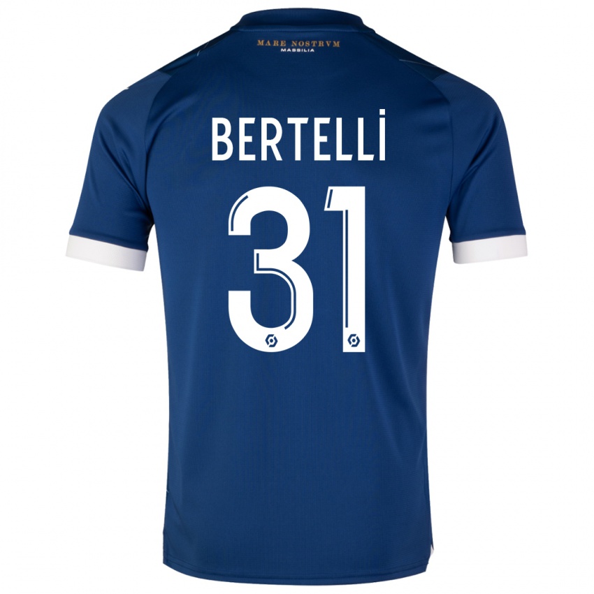 Damen Ugo Bertelli #31 Dunkelblau Auswärtstrikot Trikot 2023/24 T-Shirt Schweiz