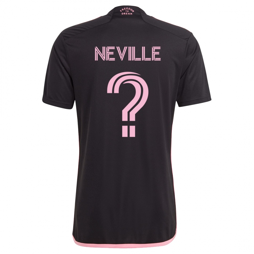 Damen Harvey Neville #0 Schwarz Auswärtstrikot Trikot 2023/24 T-Shirt Schweiz