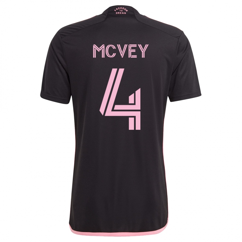 Damen Christopher Mcvey #4 Schwarz Auswärtstrikot Trikot 2023/24 T-Shirt Schweiz