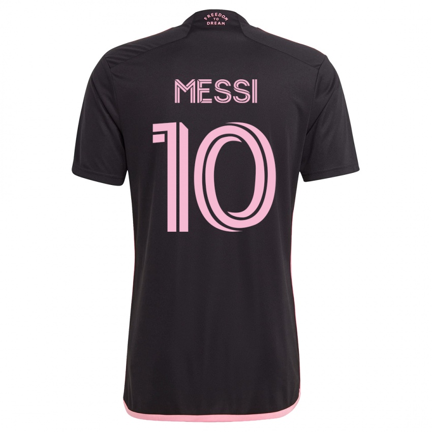 Damen Lionel Messi #10 Schwarz Auswärtstrikot Trikot 2023/24 T-Shirt Schweiz