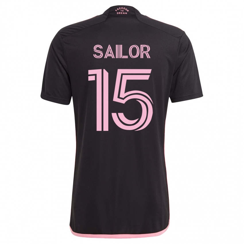 Damen Ryan Sailor #15 Schwarz Auswärtstrikot Trikot 2023/24 T-Shirt Schweiz