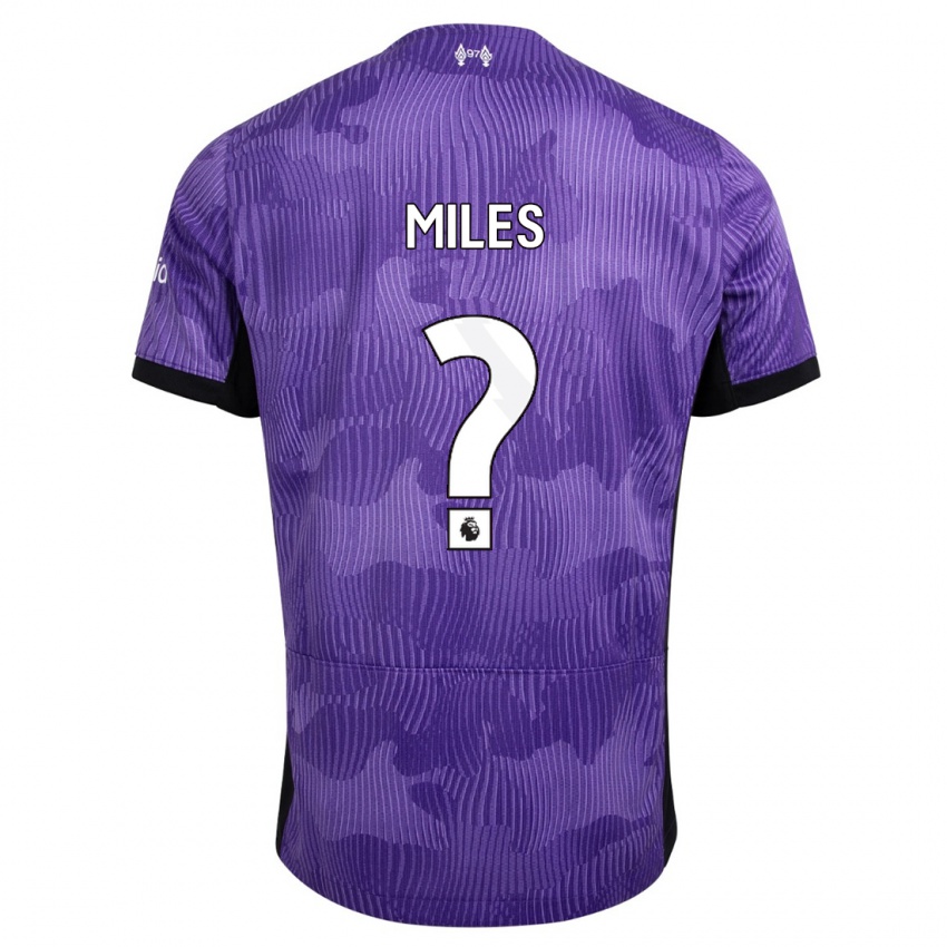 Femme Maillot Terence Miles #0 Violet Troisieme 2023/24 T-Shirt Suisse