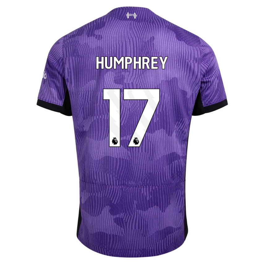 Femme Maillot Carla Humphrey #17 Violet Troisieme 2023/24 T-Shirt Suisse