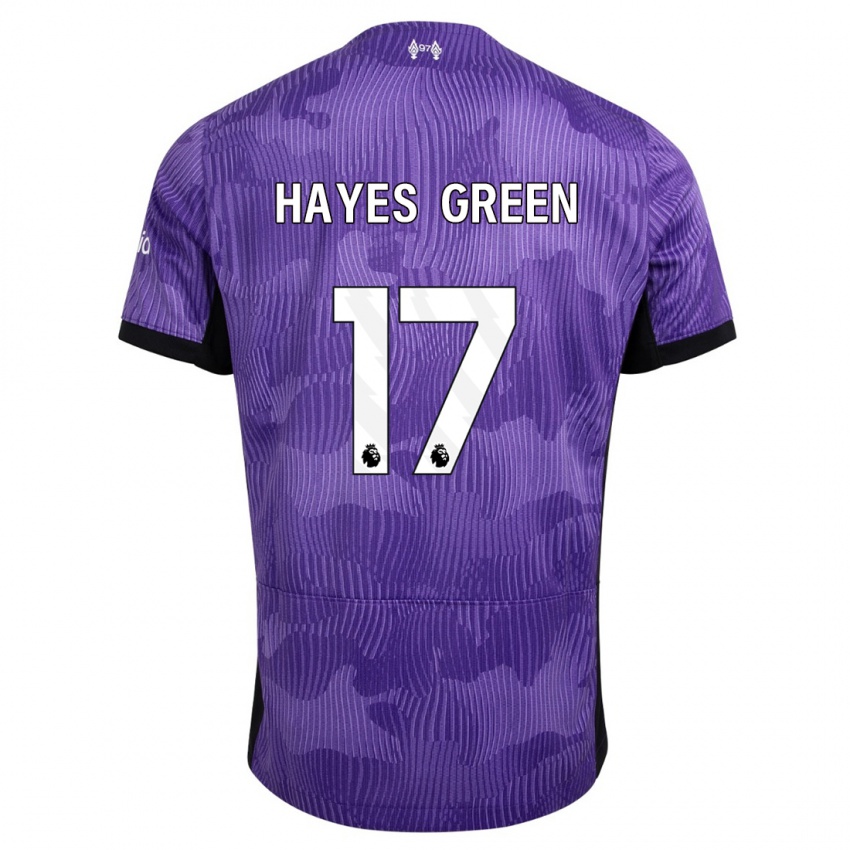 Femme Maillot Charlie Hayes-Green #17 Violet Troisieme 2023/24 T-Shirt Suisse