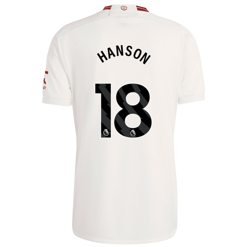 Damen Kirsty Hanson #18 Weiß Ausweichtrikot Trikot 2023/24 T-Shirt Schweiz