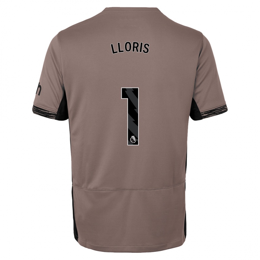 Damen Hugo Lloris #1 Dunkelbeige Ausweichtrikot Trikot 2023/24 T-Shirt Schweiz