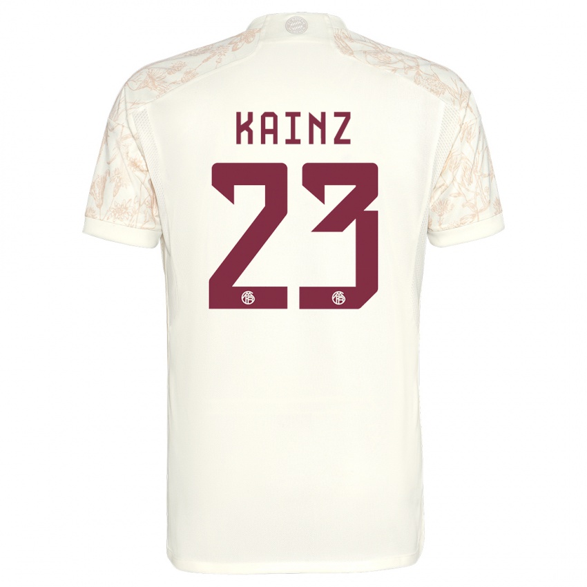 Damen Manuel Kainz #23 Cremefarben Ausweichtrikot Trikot 2023/24 T-Shirt Schweiz