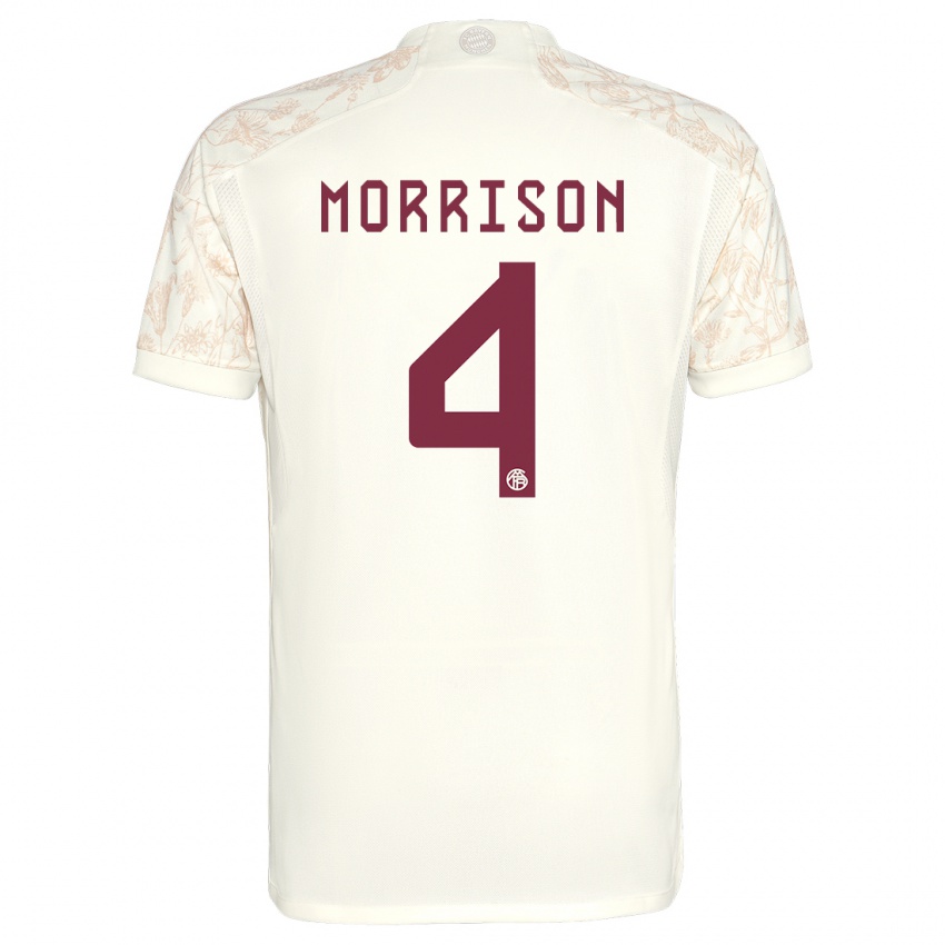 Femme Maillot Liam Morrison #4 Blanc Cassé Troisieme 2023/24 T-Shirt Suisse