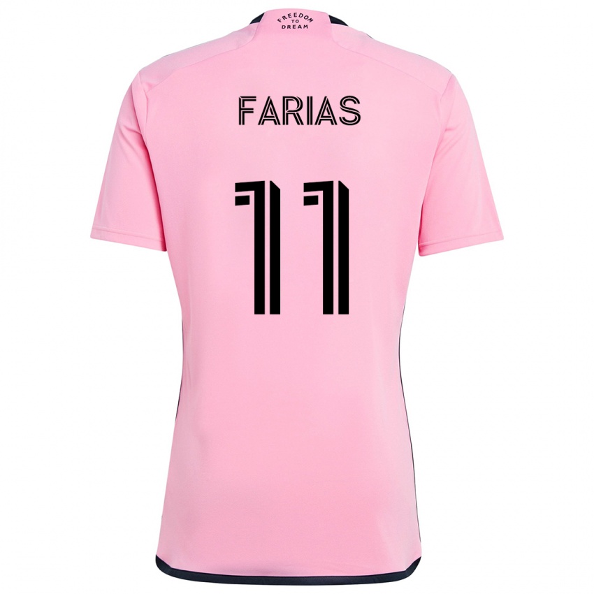 Kinder Facundo Farías #11 Rosa Heimtrikot Trikot 2024/25 T-Shirt Schweiz