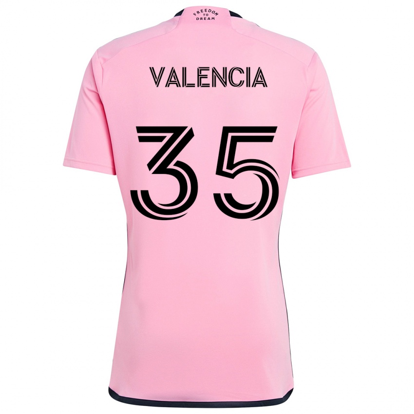 Kinder Felipe Valencia #35 Rosa Heimtrikot Trikot 2024/25 T-Shirt Schweiz