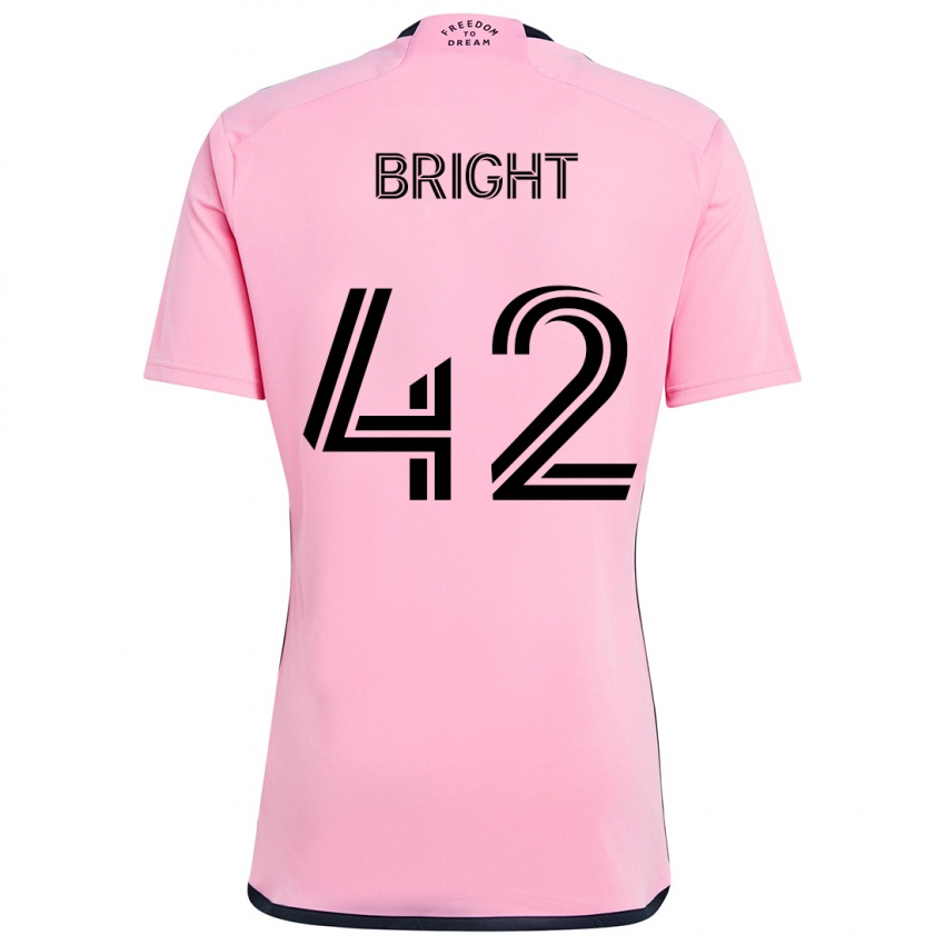 Kinder Yannick Bright #42 Rosa Heimtrikot Trikot 2024/25 T-Shirt Schweiz