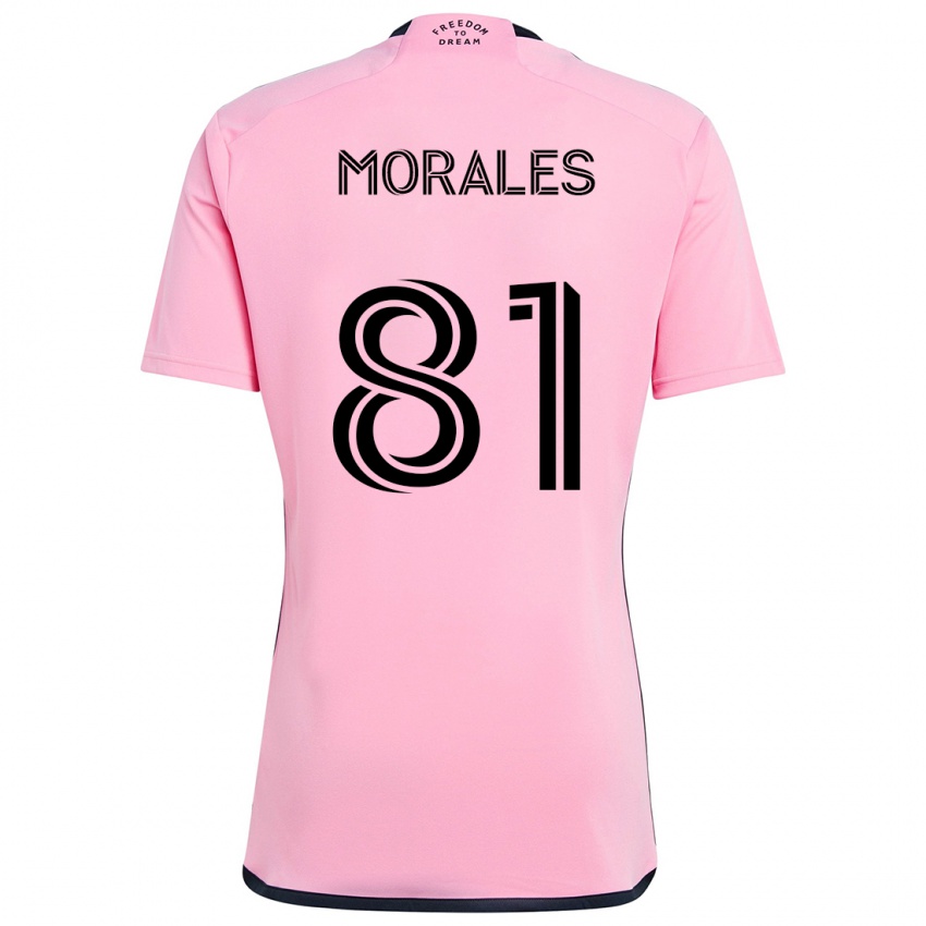 Kinder Santiago Morales #81 Rosa Heimtrikot Trikot 2024/25 T-Shirt Schweiz