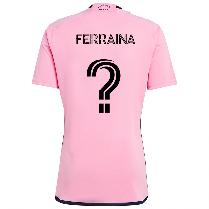 Kinder Giovanni Ferraina #0 Rosa Heimtrikot Trikot 2024/25 T-Shirt Schweiz