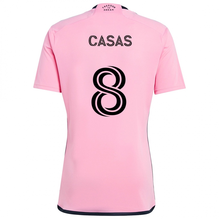 Kinder Pep Casas #8 Rosa Heimtrikot Trikot 2024/25 T-Shirt Schweiz