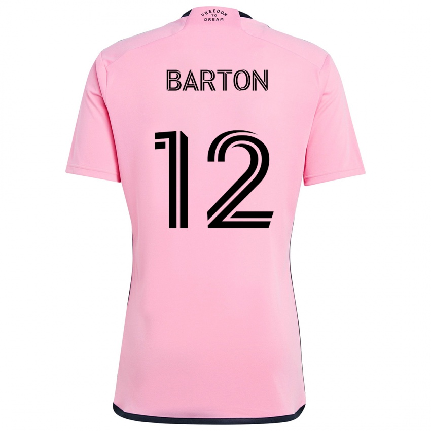 Kinder Tye Barton #12 Rosa Heimtrikot Trikot 2024/25 T-Shirt Schweiz