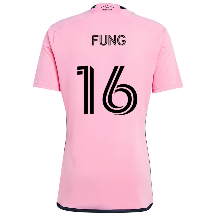 Kinder Victor Fung #16 Rosa Heimtrikot Trikot 2024/25 T-Shirt Schweiz