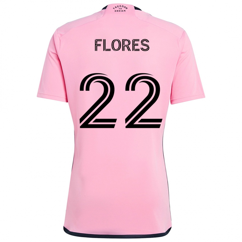 Kinder Alejandro Flores #22 Rosa Heimtrikot Trikot 2024/25 T-Shirt Schweiz