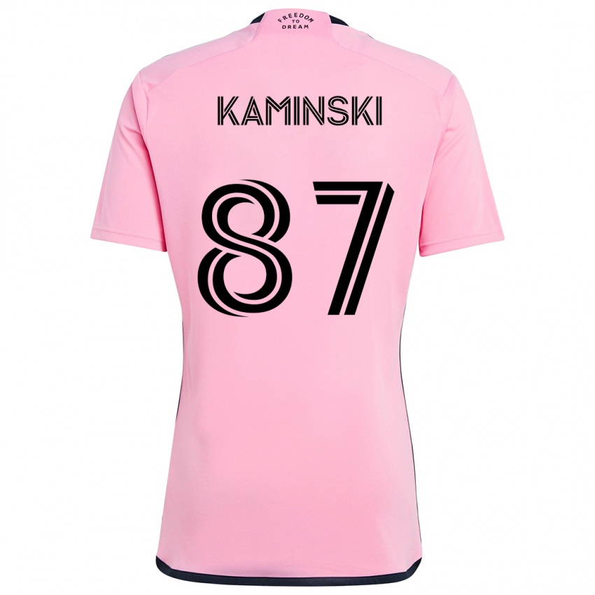 Kinder Brett Kaminski #87 Rosa Heimtrikot Trikot 2024/25 T-Shirt Schweiz