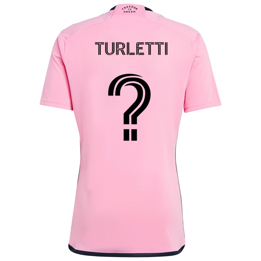 Kinder Mateo Turletti #0 Rosa Heimtrikot Trikot 2024/25 T-Shirt Schweiz