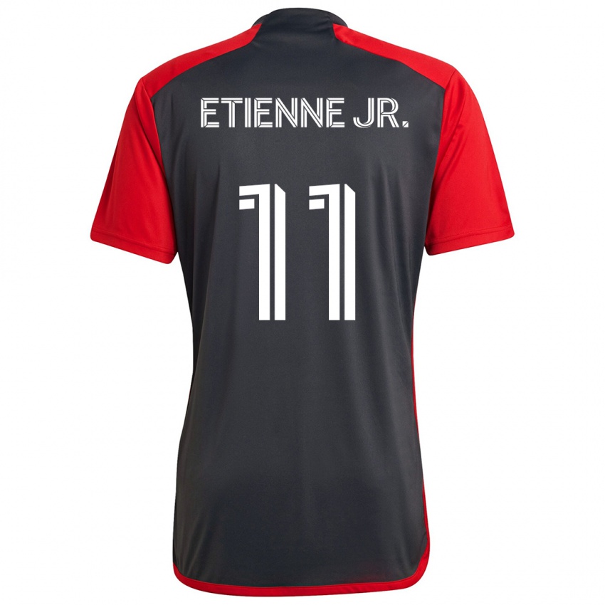 Kinder Derrick Etienne Jr. #11 Grau Rot Heimtrikot Trikot 2024/25 T-Shirt Schweiz