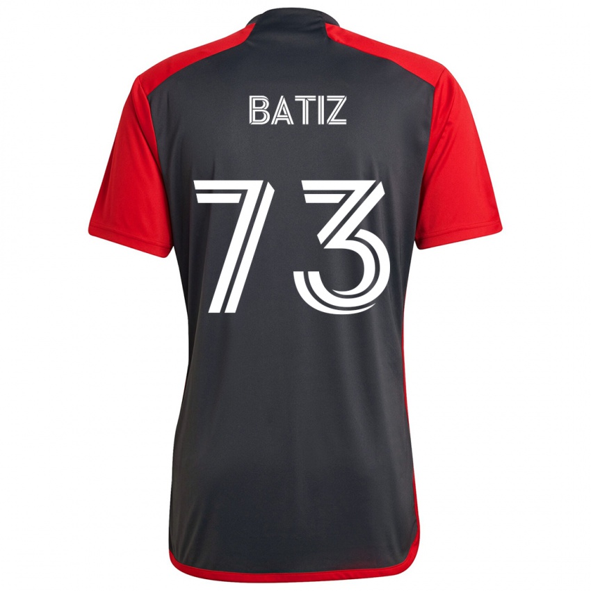 Kinder Jesus Batiz #73 Grau Rot Heimtrikot Trikot 2024/25 T-Shirt Schweiz