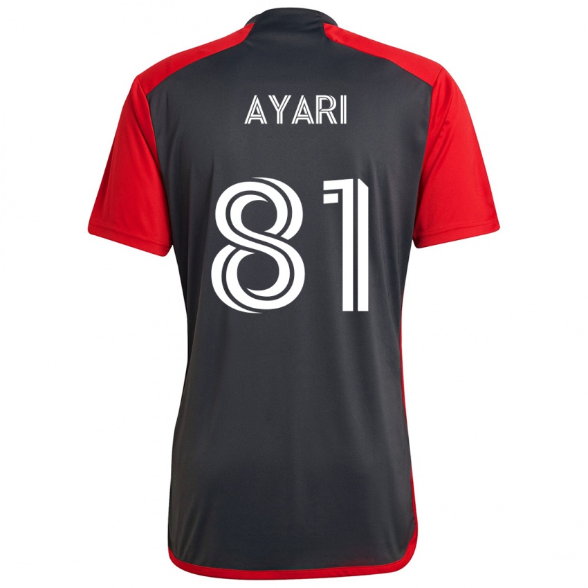 Kinder Hassan Ayari #81 Grau Rot Heimtrikot Trikot 2024/25 T-Shirt Schweiz