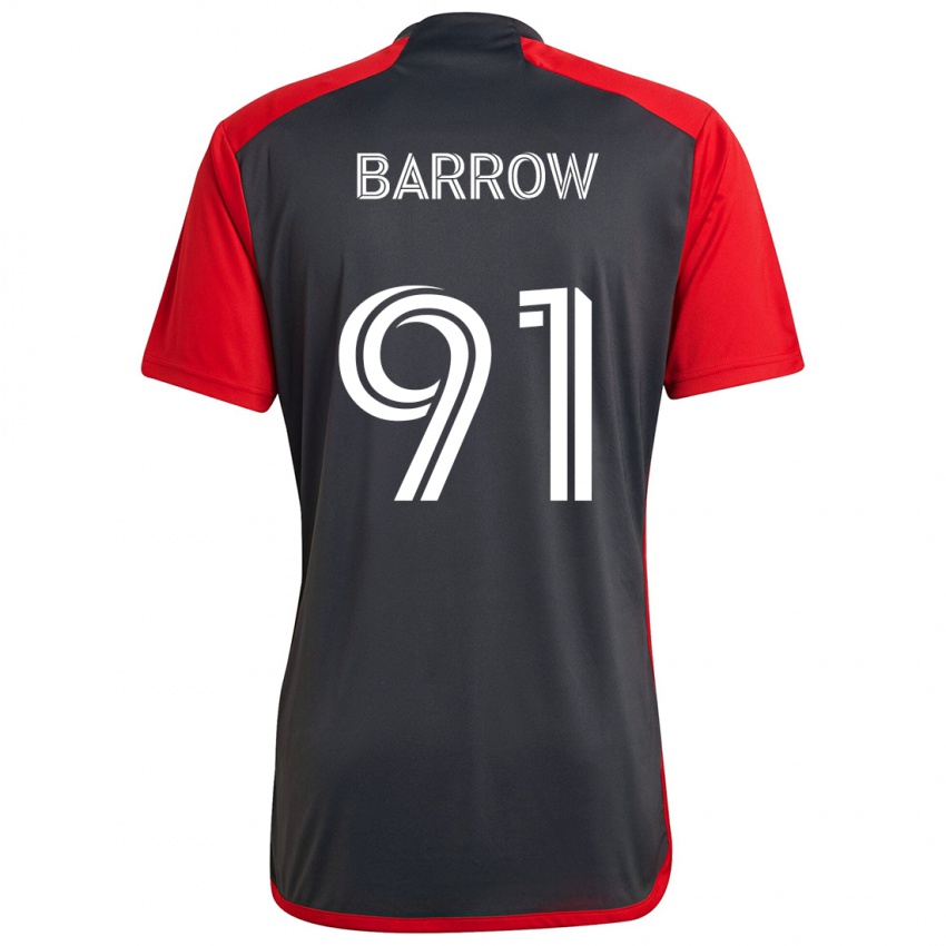 Kinder Dékwon Barrow #91 Grau Rot Heimtrikot Trikot 2024/25 T-Shirt Schweiz