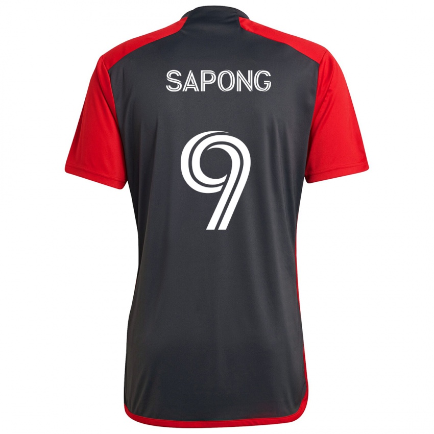 Kinder C.j. Sapong #9 Grau Rot Heimtrikot Trikot 2024/25 T-Shirt Schweiz