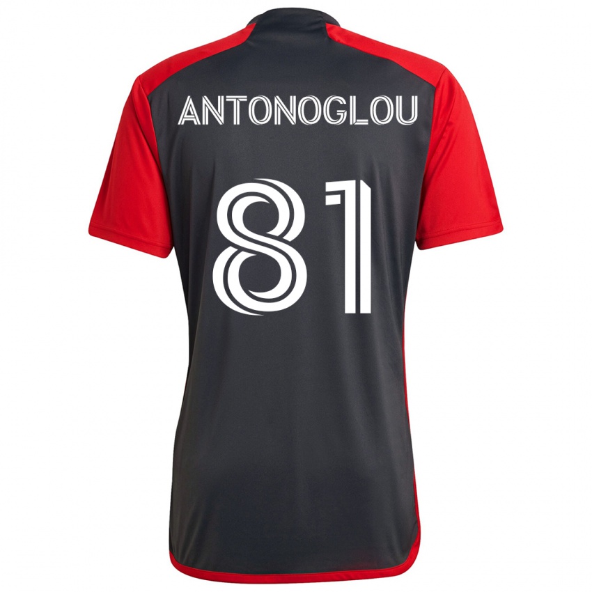 Kinder Themi Antonoglou #81 Grau Rot Heimtrikot Trikot 2024/25 T-Shirt Schweiz