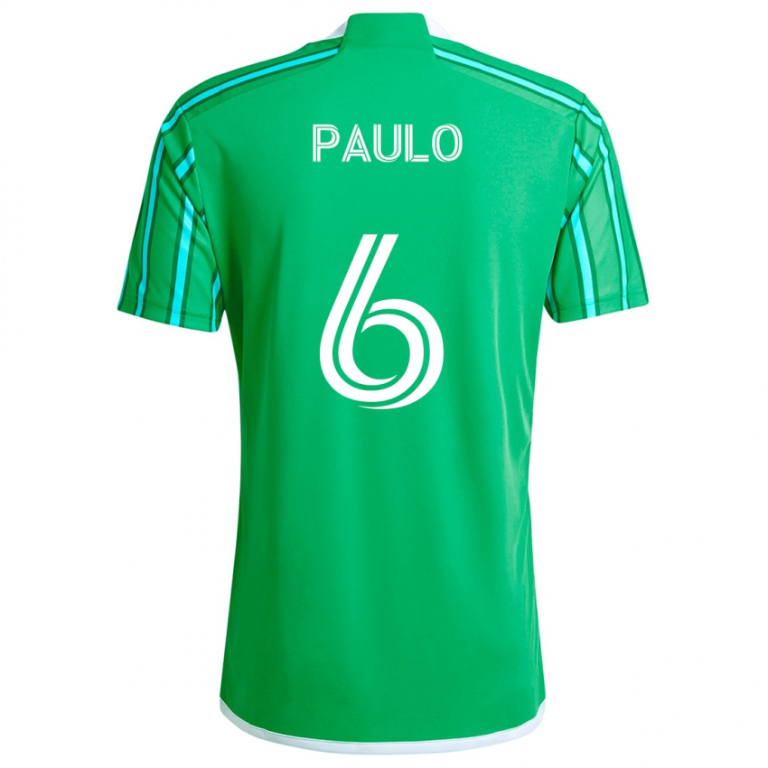 Kinder João Paulo #6 Grün Weiß Heimtrikot Trikot 2024/25 T-Shirt Schweiz