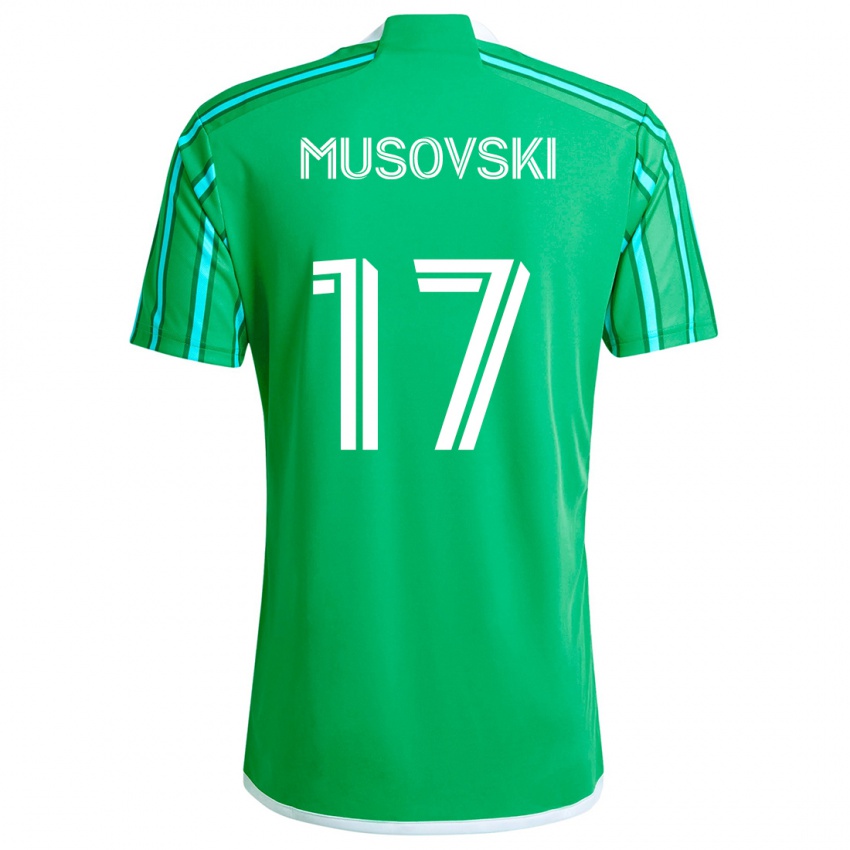 Kinder Danny Musovski #17 Grün Weiß Heimtrikot Trikot 2024/25 T-Shirt Schweiz