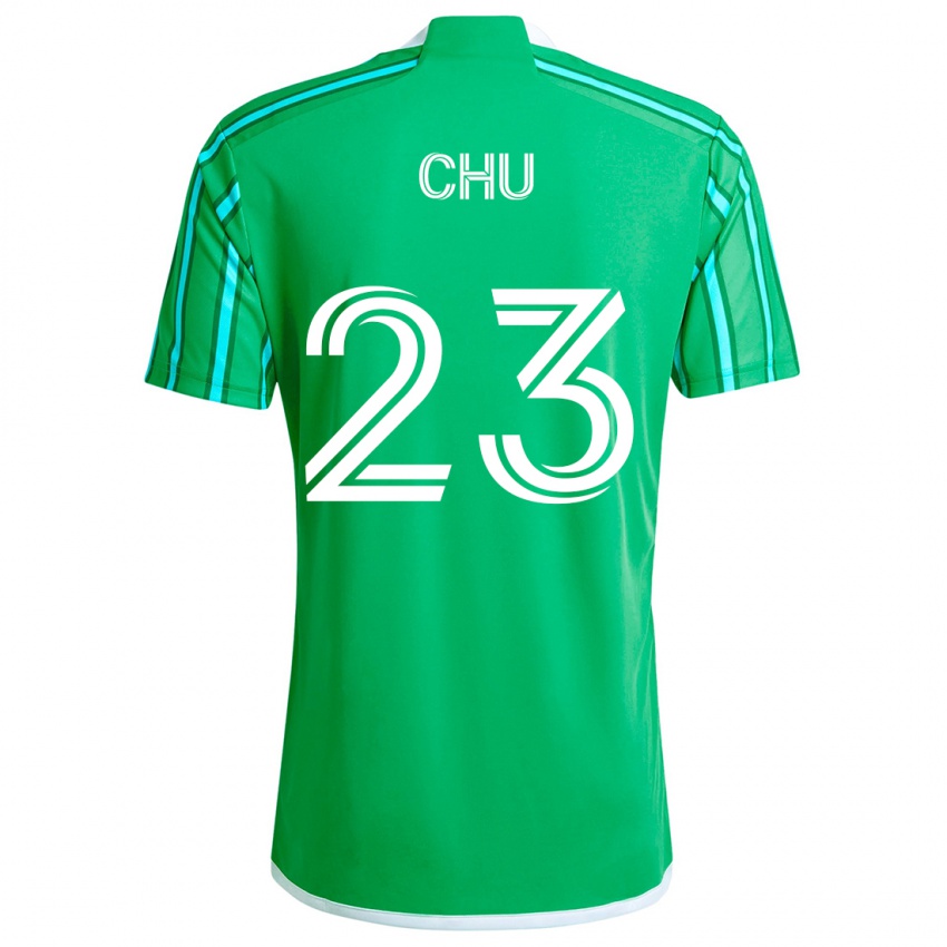 Kinder Léo Chú #23 Grün Weiß Heimtrikot Trikot 2024/25 T-Shirt Schweiz