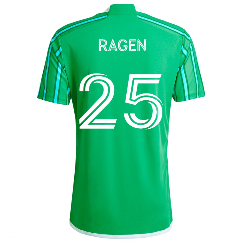 Kinder Jackson Ragen #25 Grün Weiß Heimtrikot Trikot 2024/25 T-Shirt Schweiz