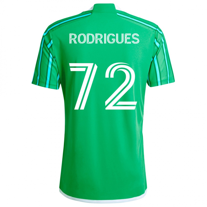 Kinder Braudílio Rodrigues #72 Grün Weiß Heimtrikot Trikot 2024/25 T-Shirt Schweiz