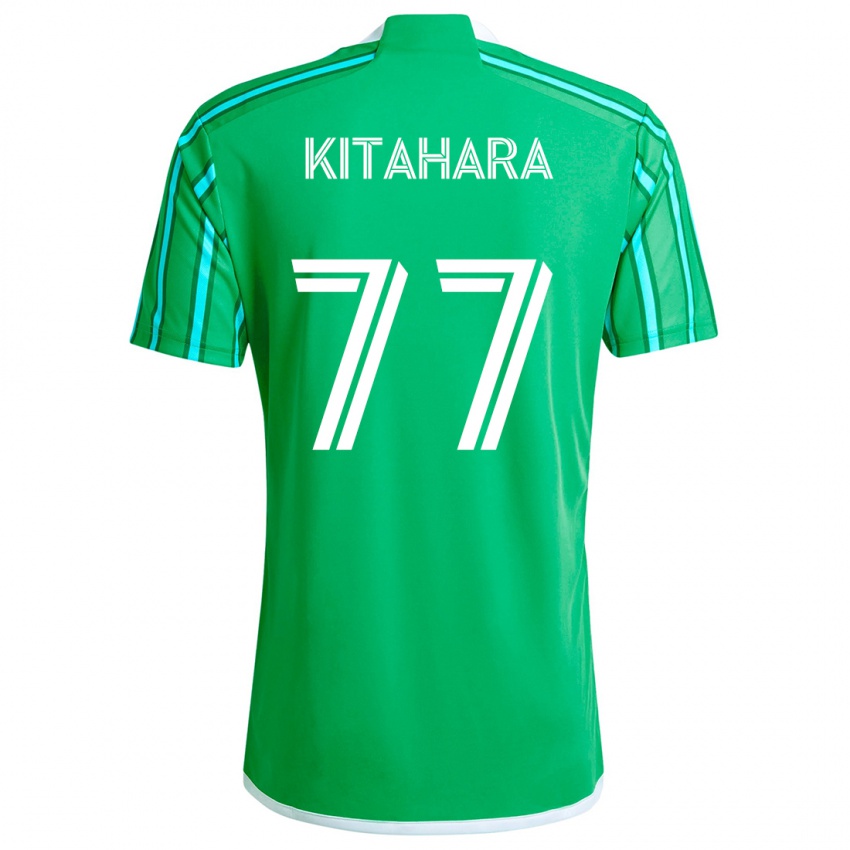 Kinder Sota Kitahara #77 Grün Weiß Heimtrikot Trikot 2024/25 T-Shirt Schweiz