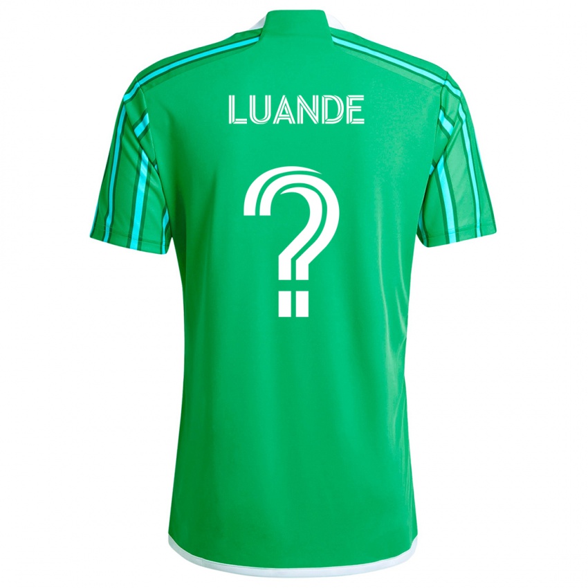 Kinder Michael Luande #0 Grün Weiß Heimtrikot Trikot 2024/25 T-Shirt Schweiz