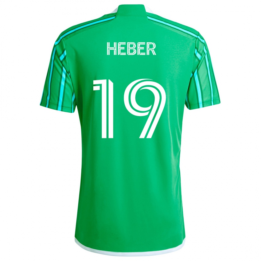 Kinder Héber #19 Grün Weiß Heimtrikot Trikot 2024/25 T-Shirt Schweiz