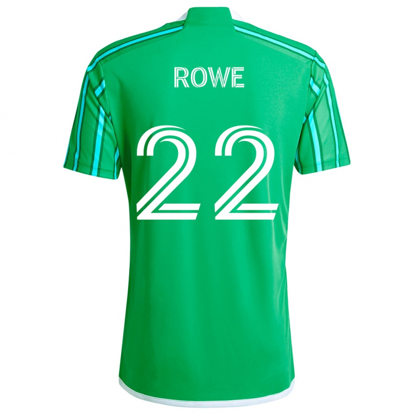 Kinder Kelyn Rowe #22 Grün Weiß Heimtrikot Trikot 2024/25 T-Shirt Schweiz