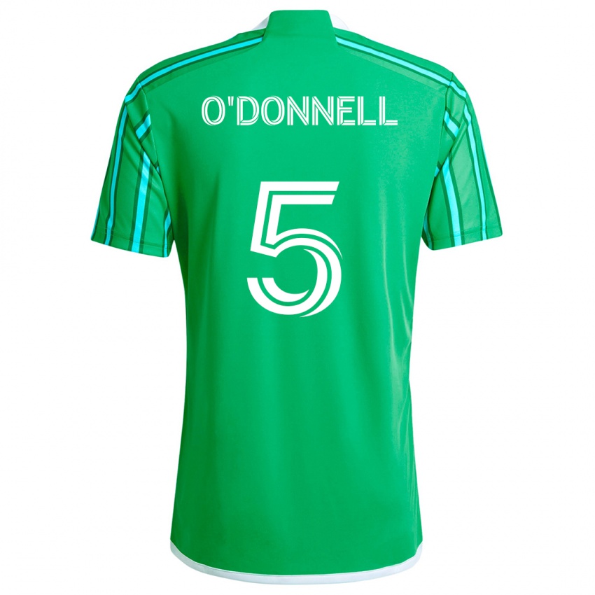 Kinder Kristina O'donnell #5 Grün Weiß Heimtrikot Trikot 2024/25 T-Shirt Schweiz