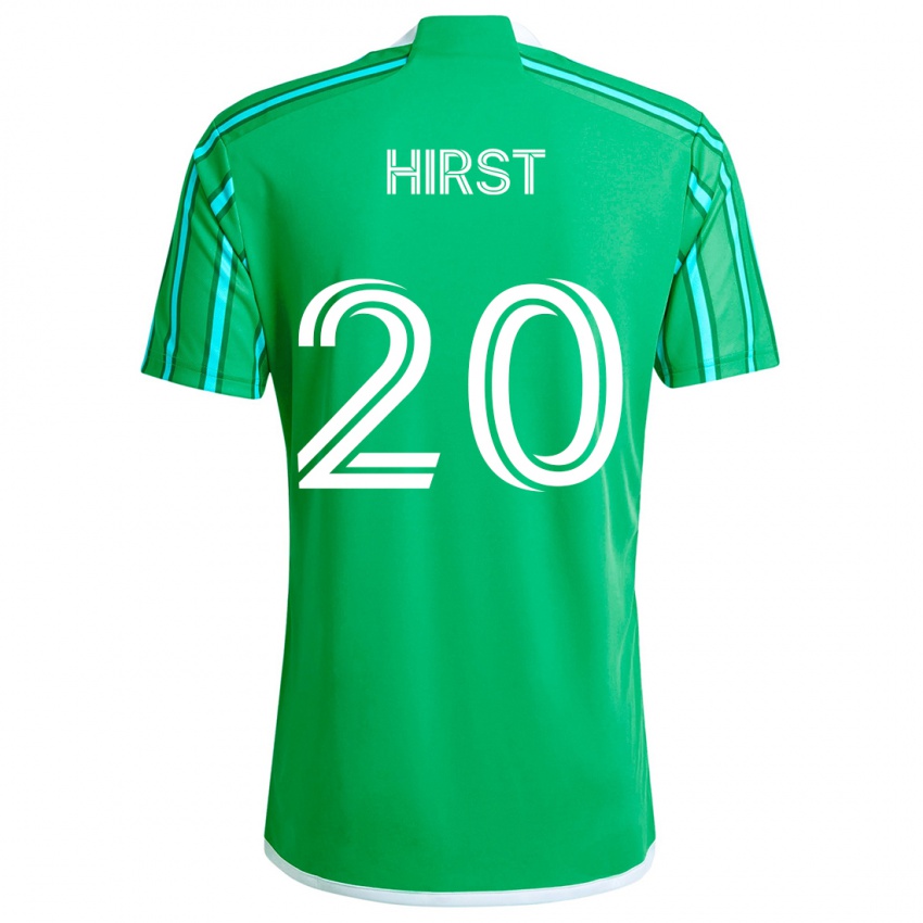 Kinder Sophie Hirst #20 Grün Weiß Heimtrikot Trikot 2024/25 T-Shirt Schweiz