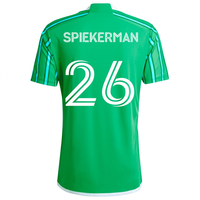 Kinder Stephanie Spiekerman #26 Grün Weiß Heimtrikot Trikot 2024/25 T-Shirt Schweiz