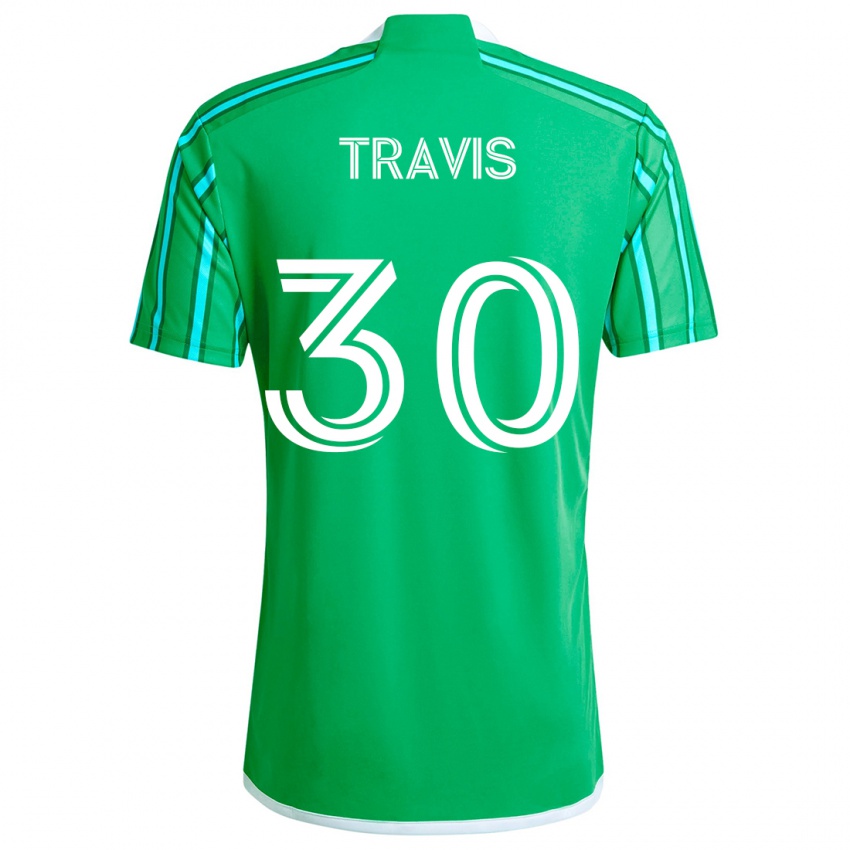 Kinder Riley Travis #30 Grün Weiß Heimtrikot Trikot 2024/25 T-Shirt Schweiz