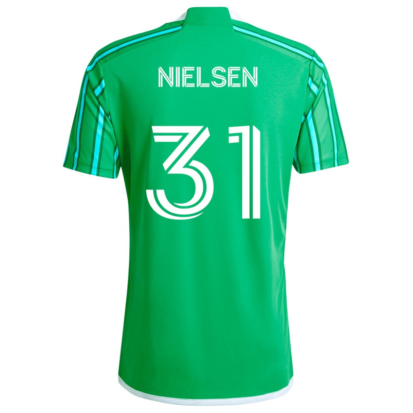 Kinder Madeline Nielsen #31 Grün Weiß Heimtrikot Trikot 2024/25 T-Shirt Schweiz