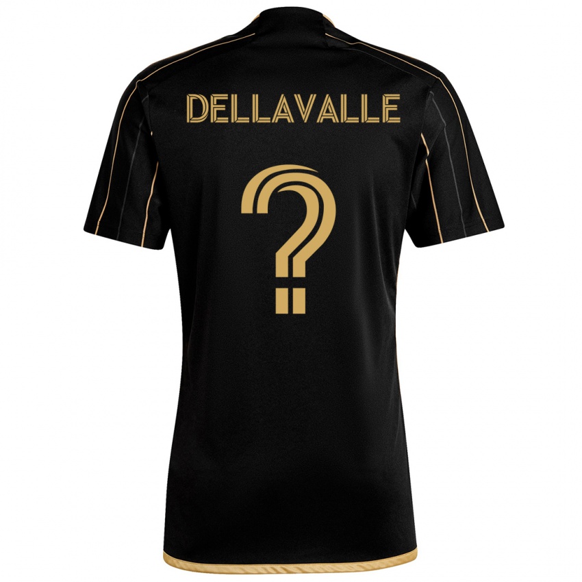 Kinder Lorenzo Dellavalle #0 Schwarzes Gold Heimtrikot Trikot 2024/25 T-Shirt Schweiz