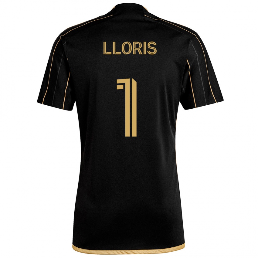 Kinder Hugo Lloris #1 Schwarzes Gold Heimtrikot Trikot 2024/25 T-Shirt Schweiz