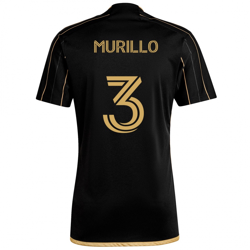 Kinder Jesús Murillo #3 Schwarzes Gold Heimtrikot Trikot 2024/25 T-Shirt Schweiz